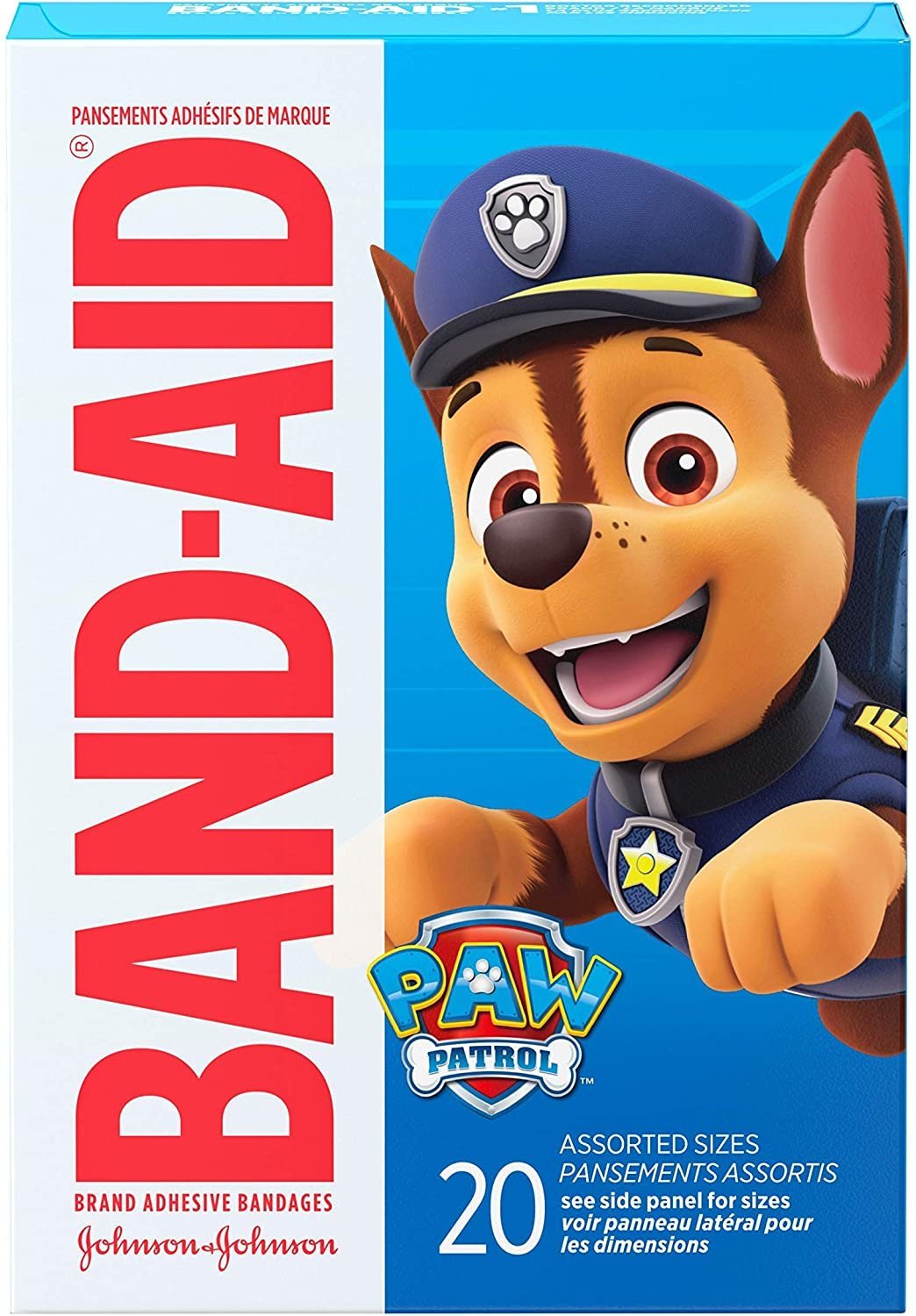 Band-Aid | Band-Aid Brand Adhesive Bandages for Minor Cuts & Scrapes, Wound  Care Featuring Nickelodeon Paw Patrol Characters for Kids and Toddlers,  Assorted Sizes 20 ct - Parallel Import | HKTVmall The