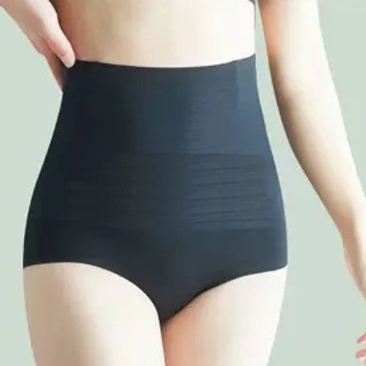 Silky High Waisted Abdomen Body Shaping Pants Womens Breathable