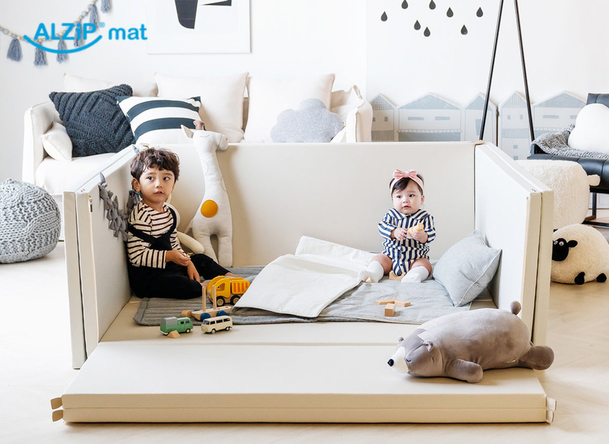 3 in 1 Baby Bumper Bed『Urban』MILK (2 Sizes)