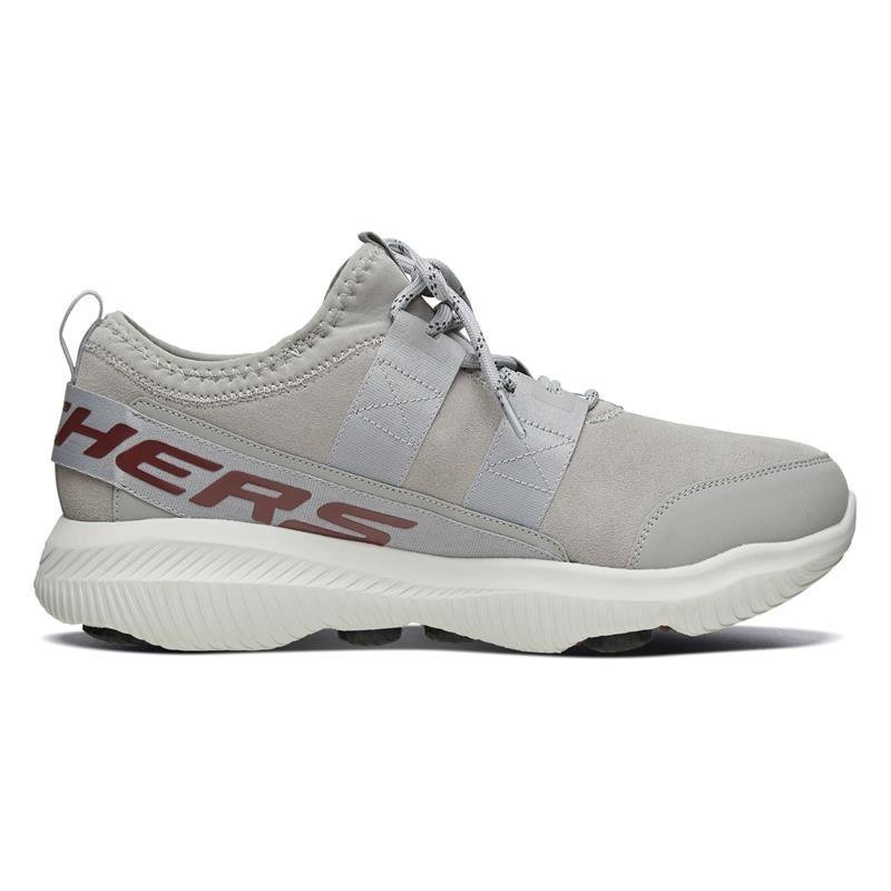 SKECHERS | GO WALK REVOLUTION ULTRA 男裝健步鞋| 顏色: 灰色/紅色| US 11 | HKTVmall 香港最大網購平台