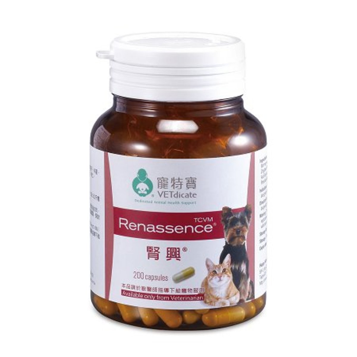 VETdicate  Renassence 260mg 200 Capsule