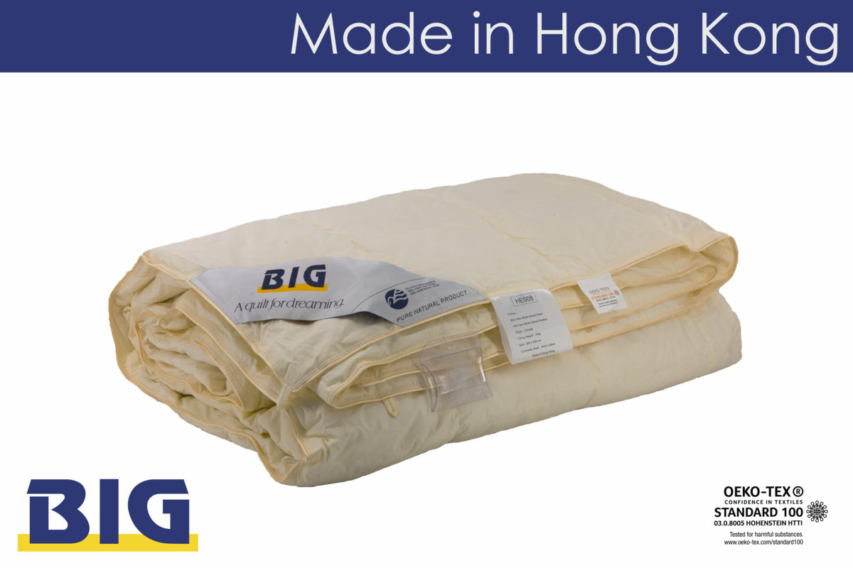 90%歐洲白鵝羽絨夏被 羽絨被 香港製造