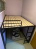 Thick wrought iron loft bed (tail ladder type) can be customized in size HS07131