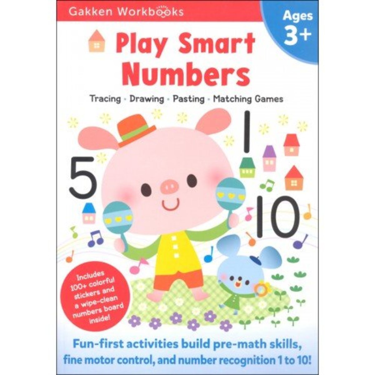 Play Smart Numbers Age 3+ Gakken Workbook