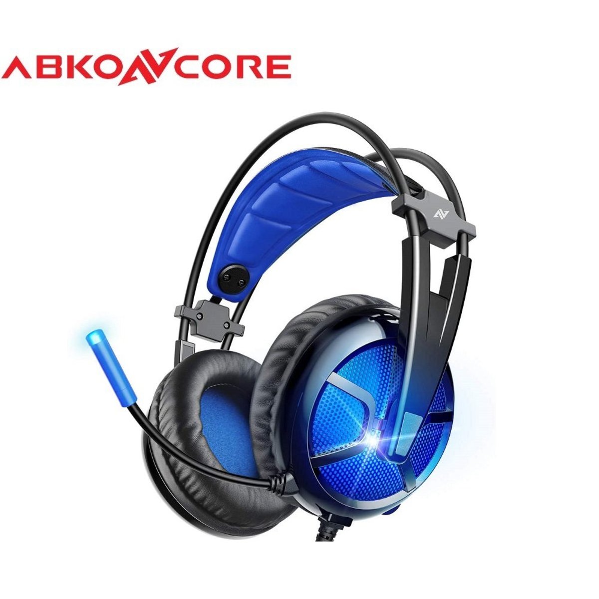 B581 VIRTUAL 7.1 GAMING HEADSET/ Ultra Light and Warm Blue LED Effects