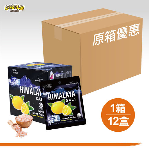 30 Box Big Foot Natural Himalaya Salt Mint Candy-Lemon Flavour(Total 360  Packet)