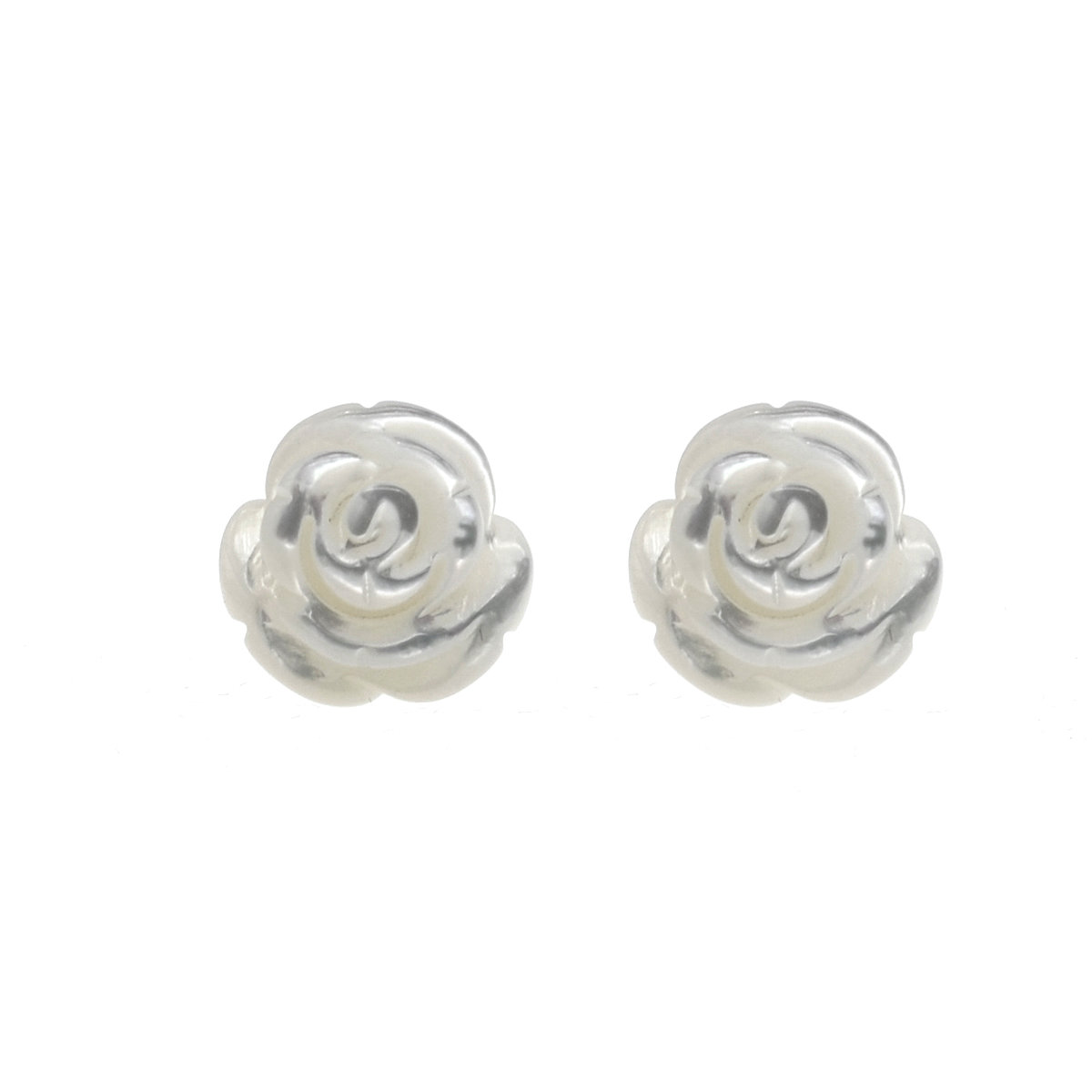 Rose- MOP with 925 silver Earring