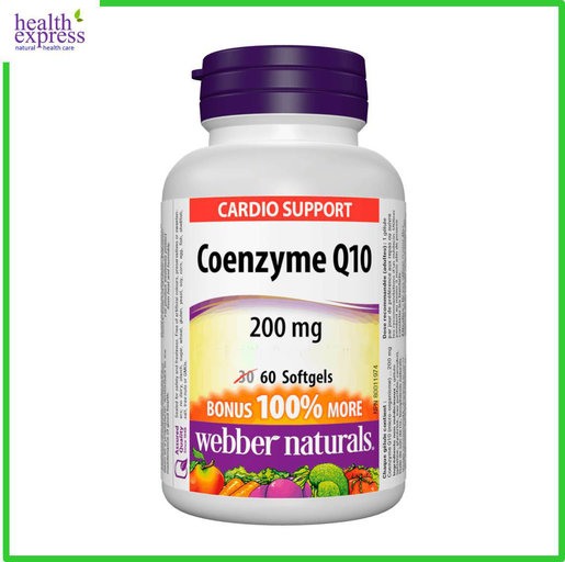 Webber Naturals Coenzyme Q10 200 Mg 60 Softgels Hktvmall The Largest Hk Shopping Platform