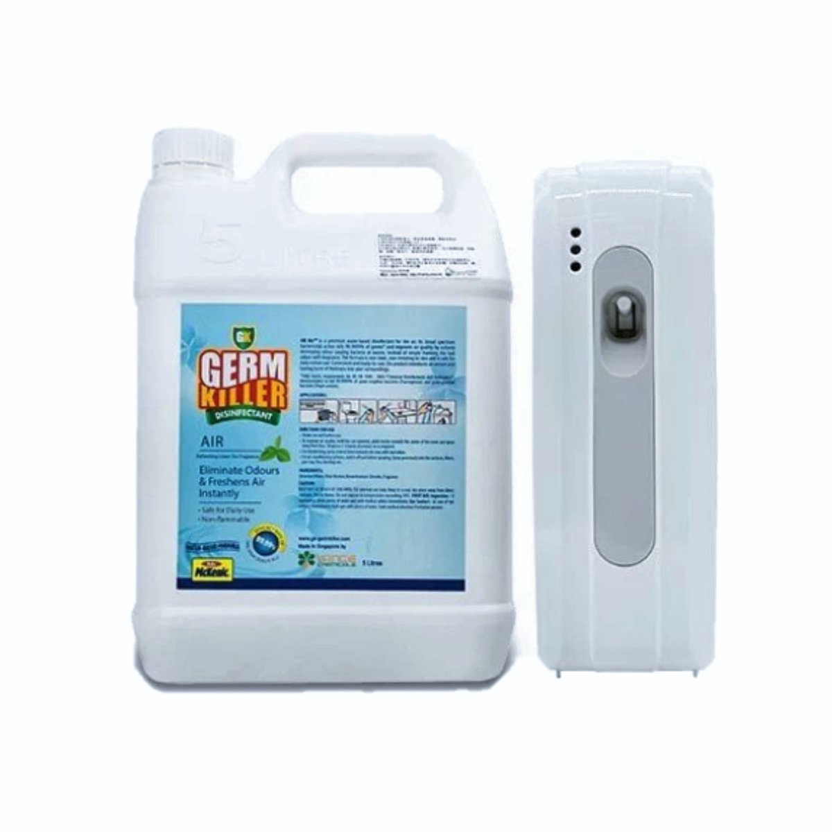 GK Air Pets & Babies safe odor remover disinfectant 5L with dispenser [351428_SET]