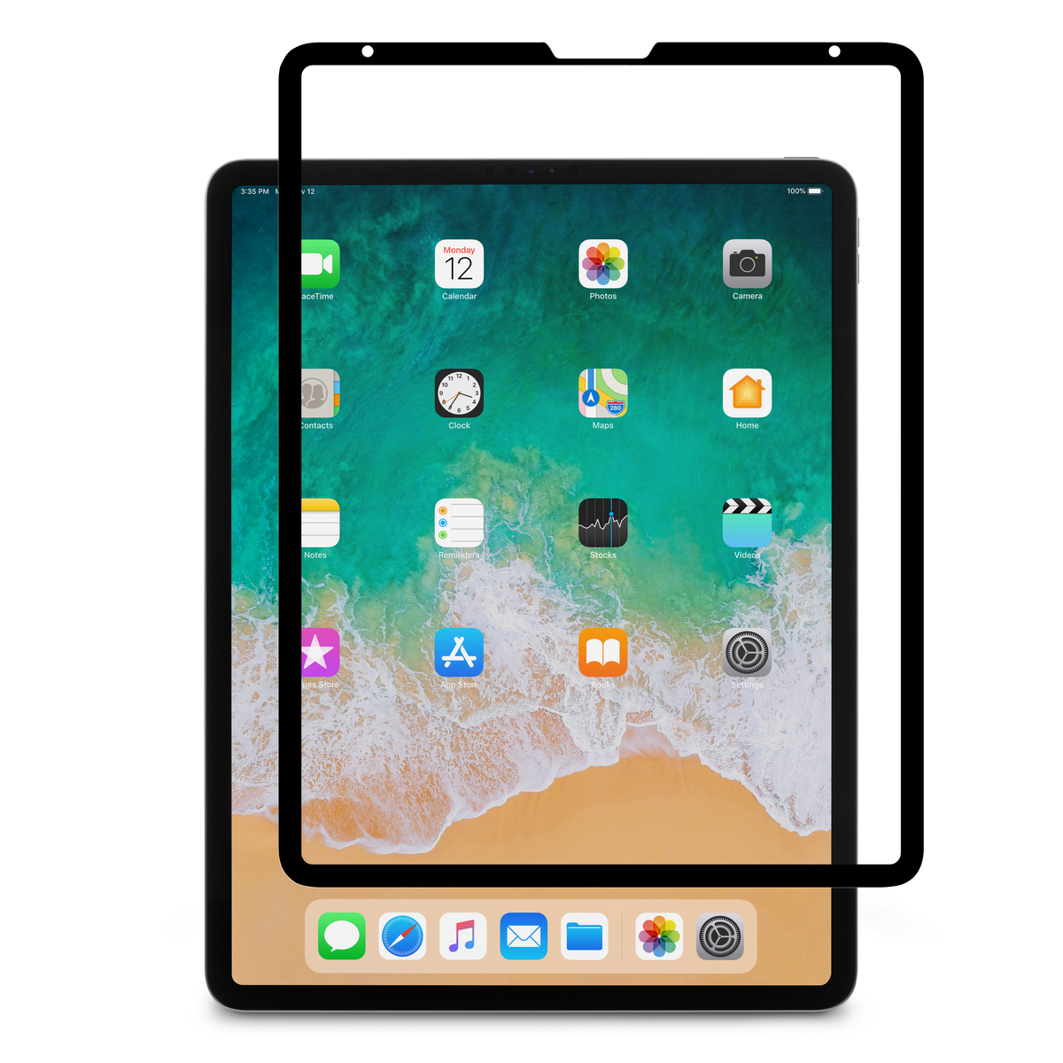 iVisor AG iPad Pro 12.9 (2020 / 2018) 抗眩光保護貼 - 可洗螢幕保護貼 (黑)