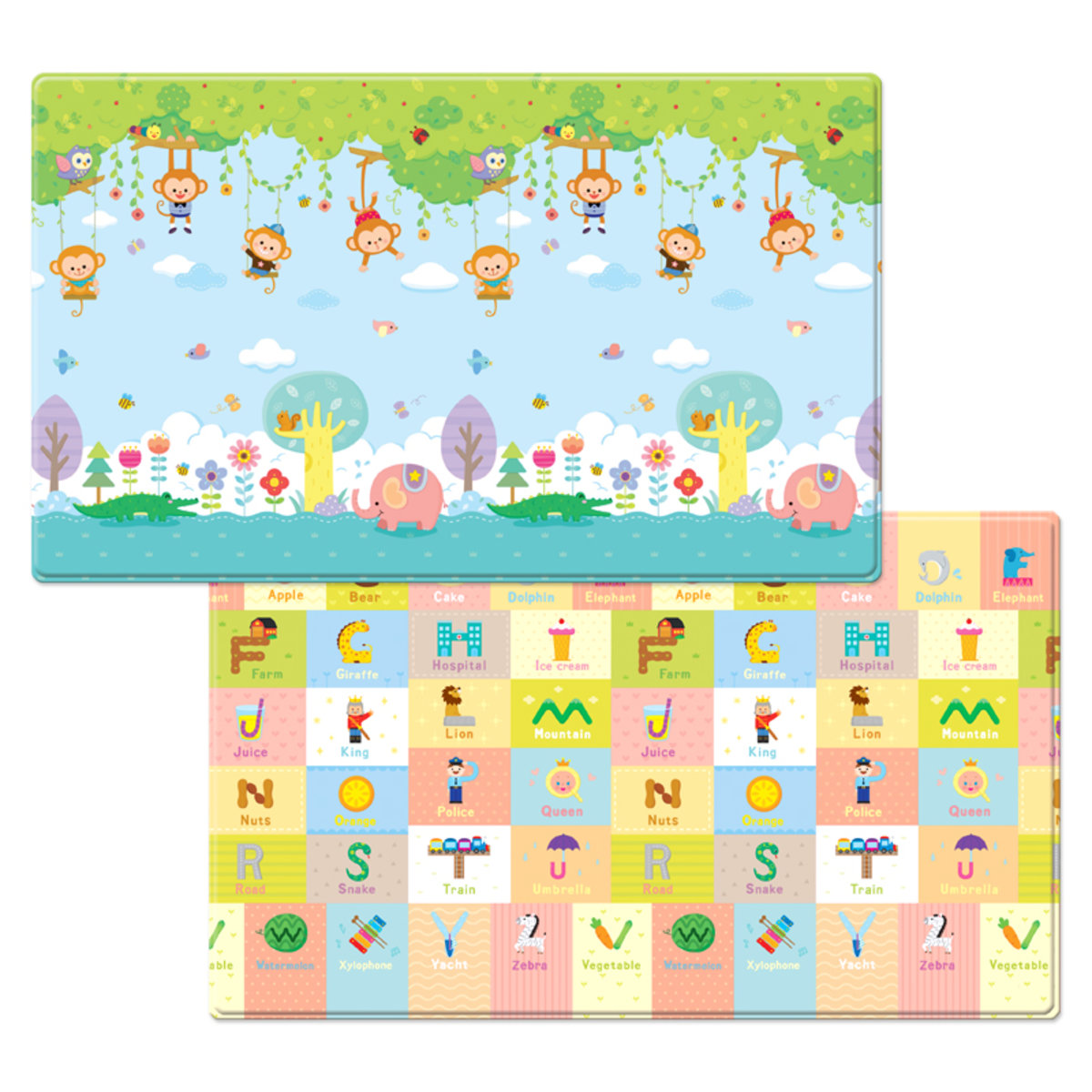 Dwinguler Dwinguler Baby Safety Play Mat Lovely Monkey Medium