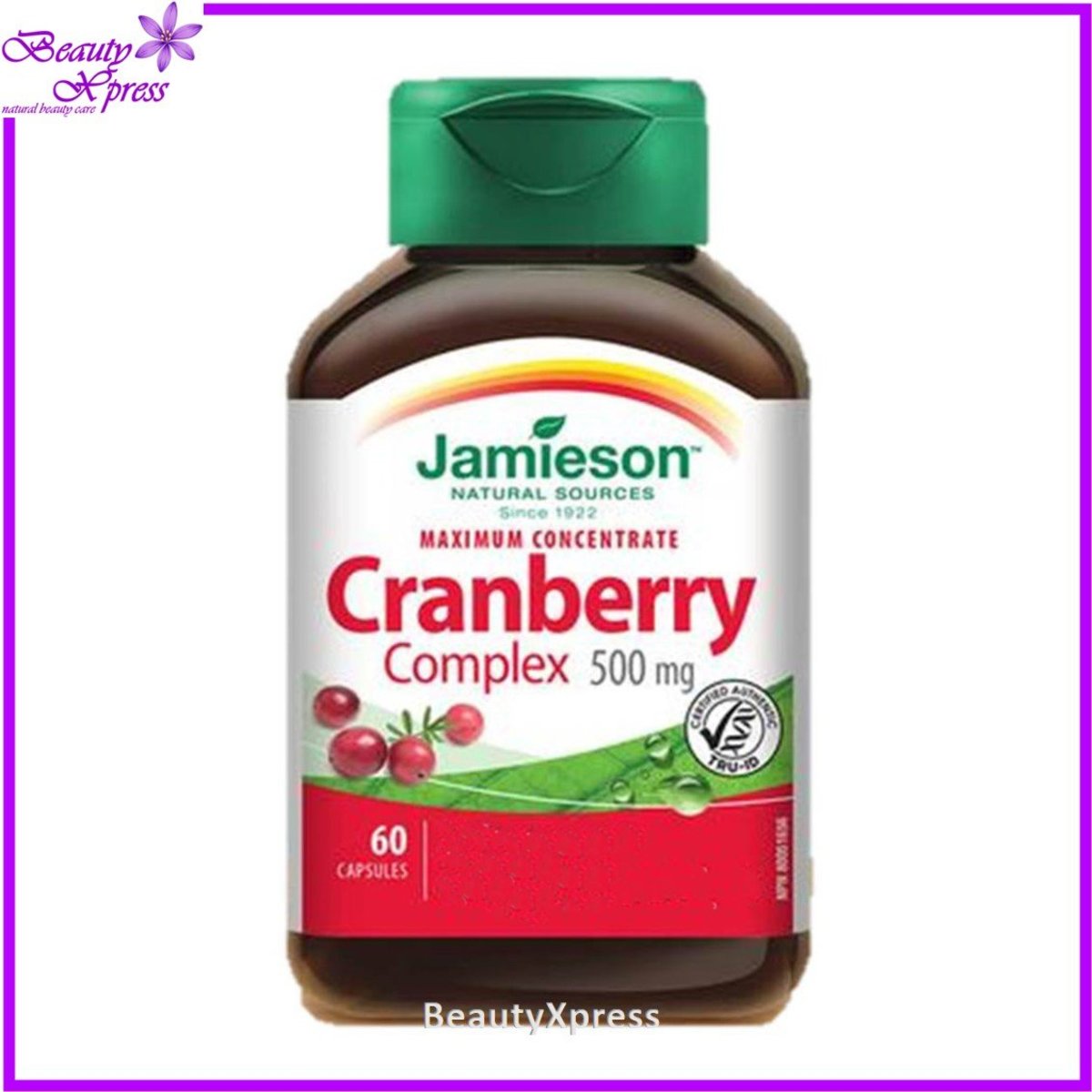 特濃天然護道小紅莓 (500 毫克) 60 粒膠囊 [平行進口] 此日期前最佳:2027年08月31日