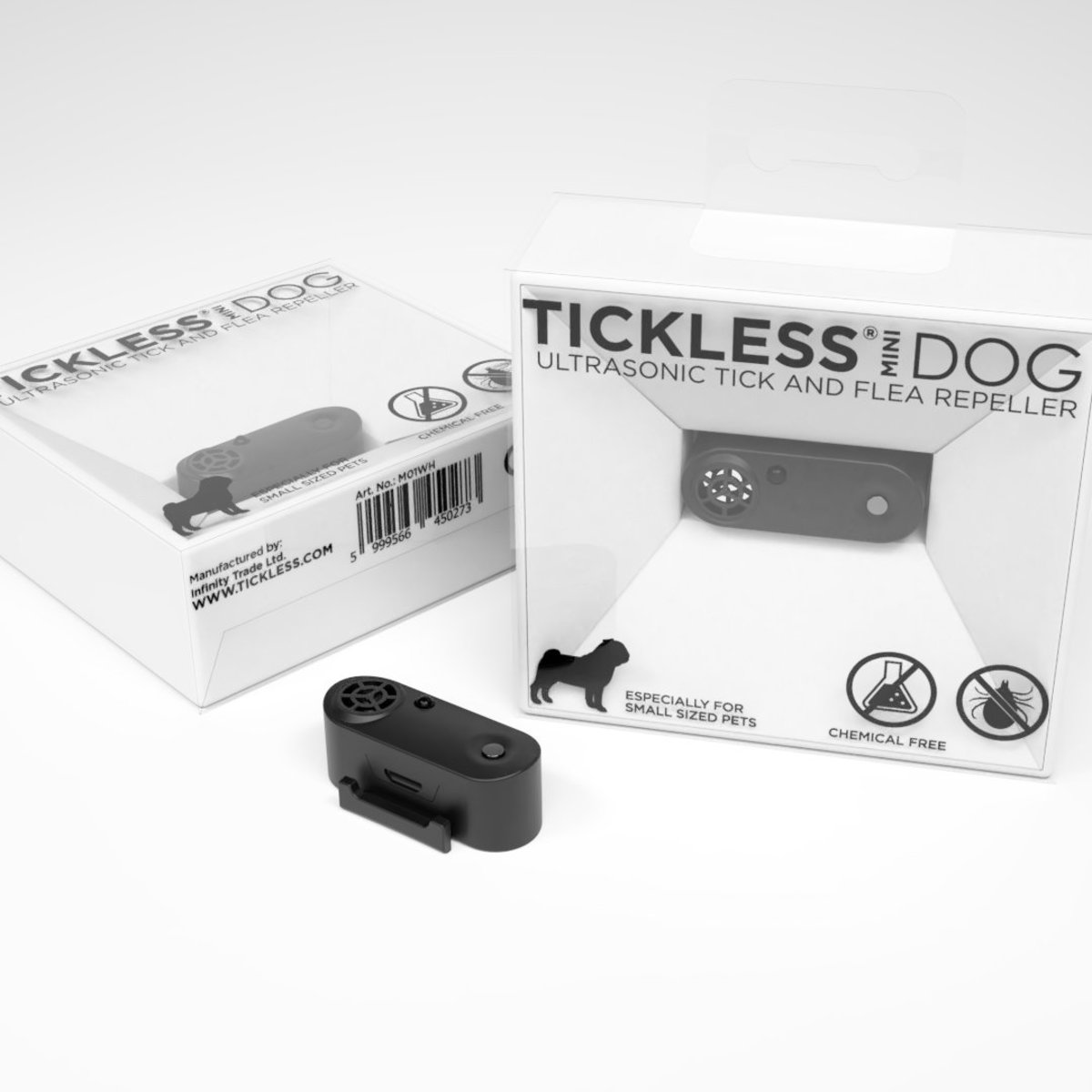 TickLess | Tickless Mini Dog Jet Black | Color : Black | Size : Free