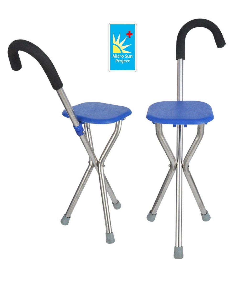 Foldable stick chair (Blue)
