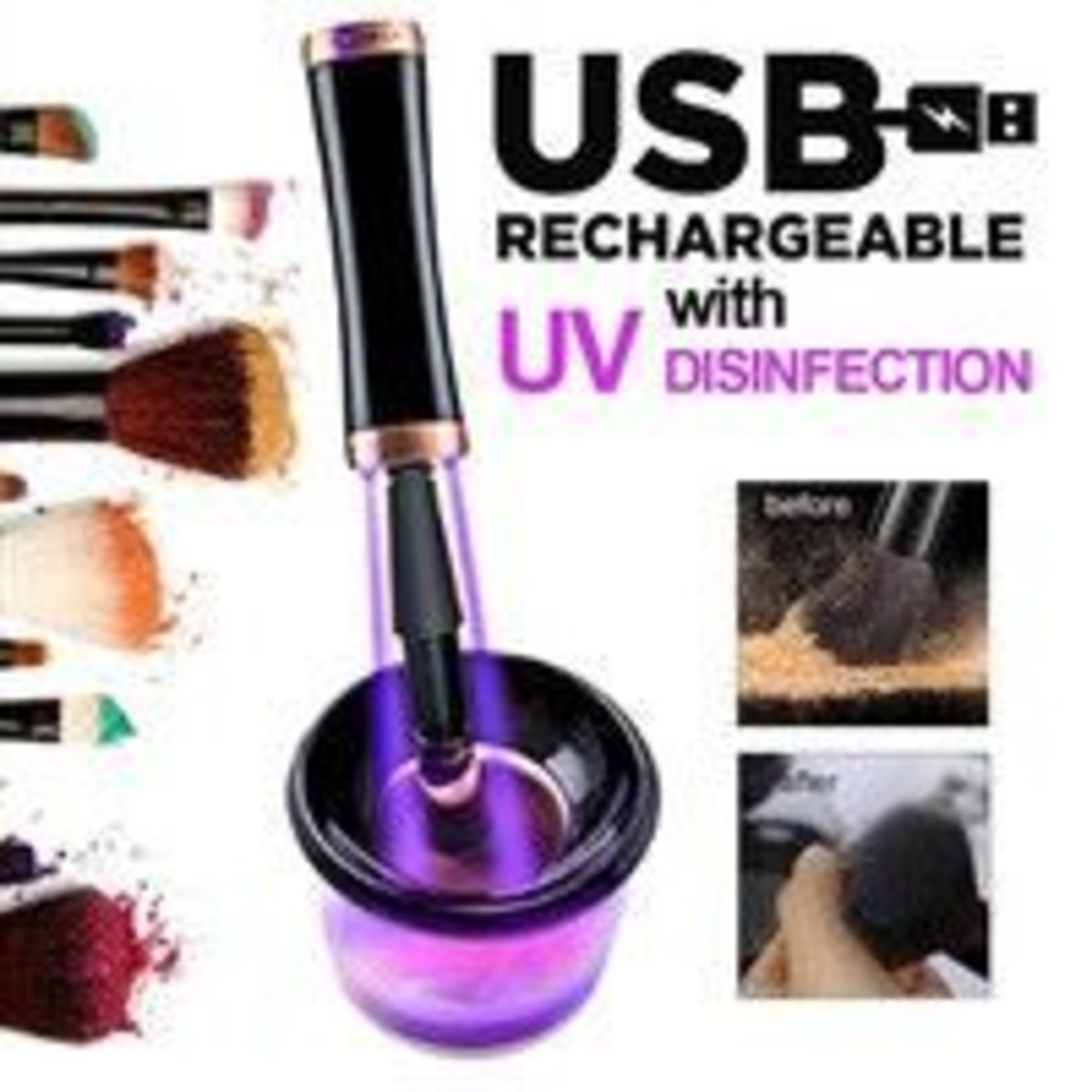 Micro Sun - makeup brush disinfection cleaner (USB charged)