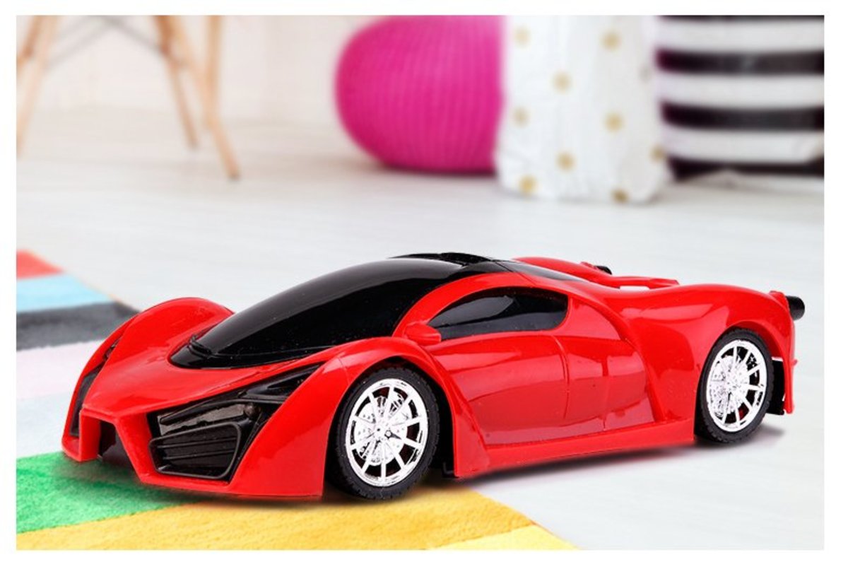 遙控汽車- 1/16 比例電動遙控玩具賽車,帶LED 燈高速遙控玩具車,適用於生日及派對禮物