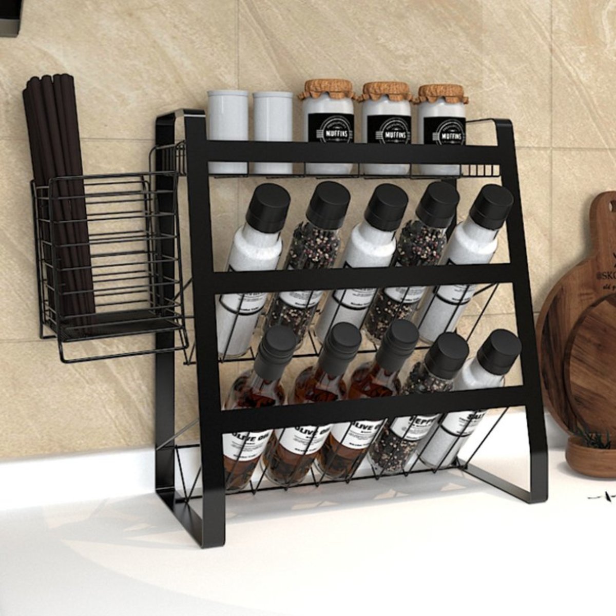 Spice Rack Organizer for Cabinet 