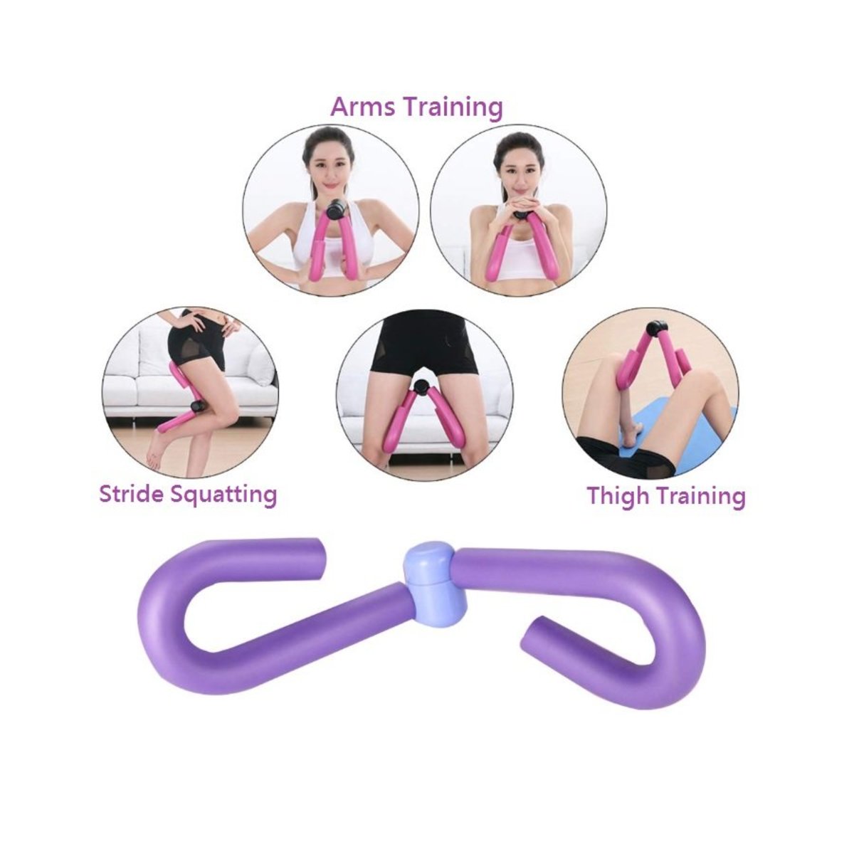 INMY Thigh Master Muscle Fitness Equipment Bodybuilding Expander Arm Workout Leg Exercise,Trimmer Inner Thigh,Toning Arm Leg Exerciser for Home Gym Yoga Sport Slimming Training 
