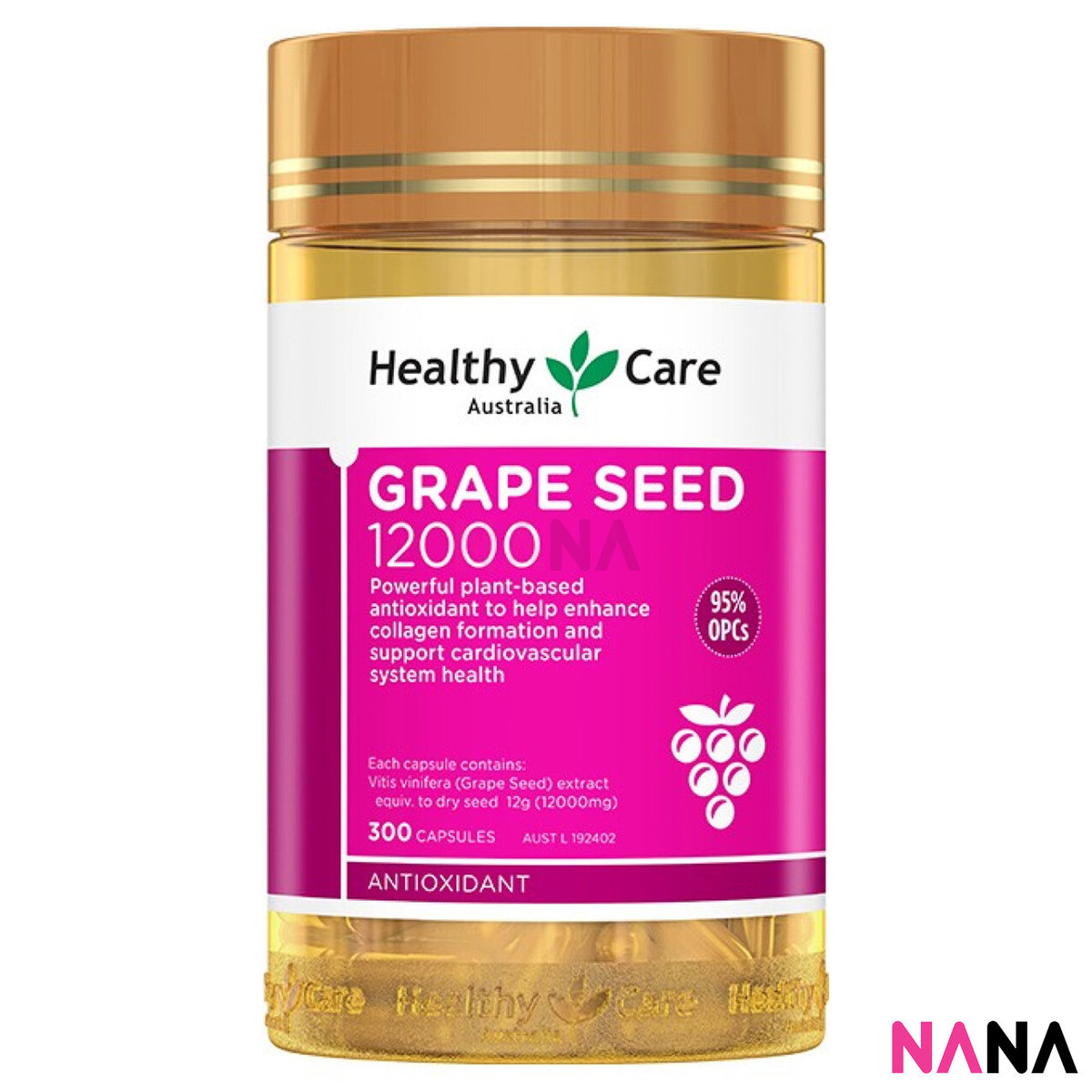 Grape Seed 葡萄籽膠囊 12000 300粒 (EXP:08 2026)