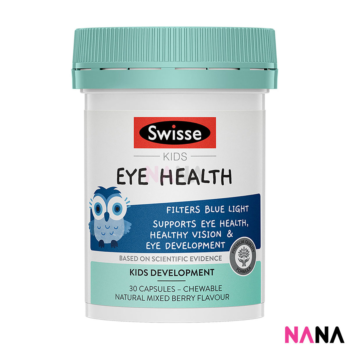 Swisse Kids Eye Health 30 Chewable Capsules (Natural Mixed Berry Flavour) (EXP:06 2025)