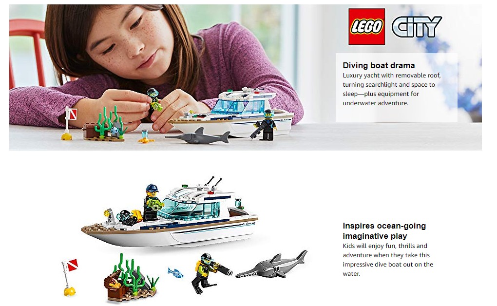 lego diving yacht