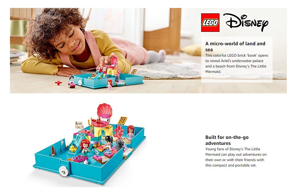 ariel book lego