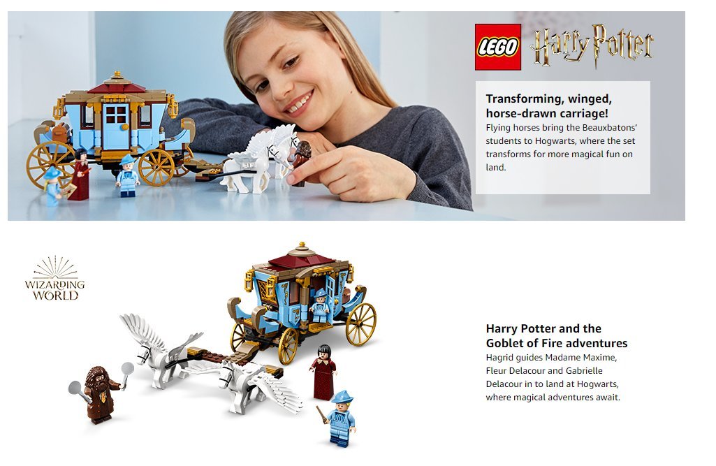 harry potter beauxbatons carriage lego