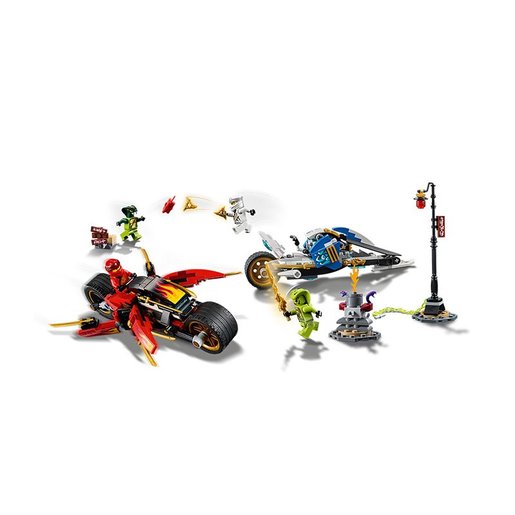 lego ninjago legacy kai's blade cycle and zane's snowmobile