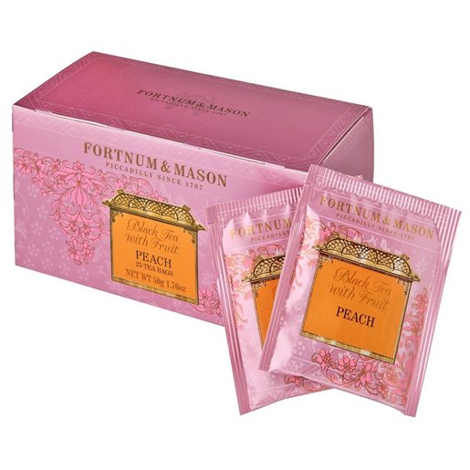 Fortnum Mason Black Tea With Peach 桃紅茶25茶包 獨立包裝 平行進口貨品 Hktvmall 香港領先網購平台