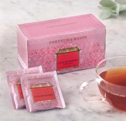 Fortnum Mason Black Tea With Strawberry 草莓紅茶25個茶包 獨立包裝 平行進口貨品 Hktvmall 香港最大網購平台