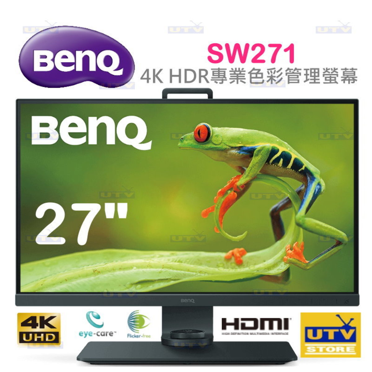 Benq Sw271 27 Photographer Monitor With 4k Adobe Rgb Hktvmall Online Shopping