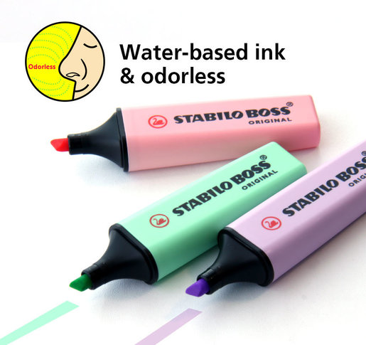 4 new colors of STABILO BOSS ORIGINAL pastel from March 2021 onwards 