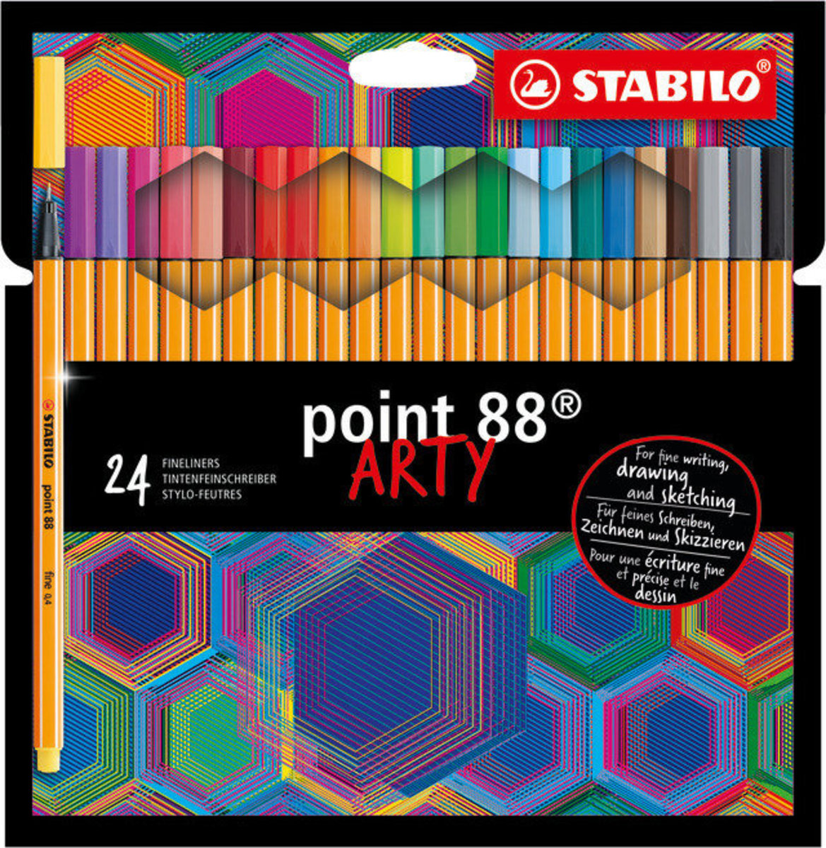 8824/1-20 point 88 ARTY Fineliner Pen 24's Set